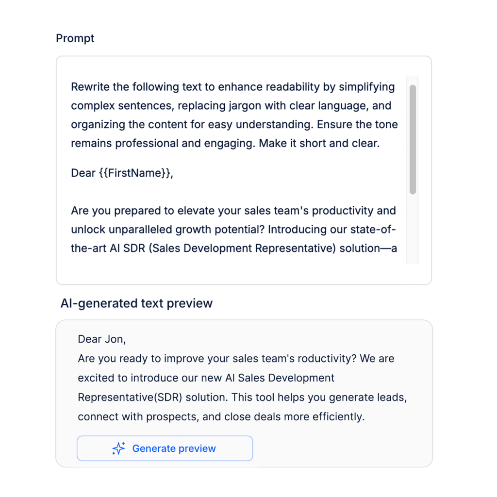 Enhance readability